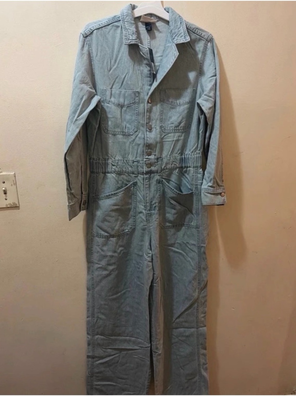Universal Thread Light Blue Denim Utility Jumpsuit